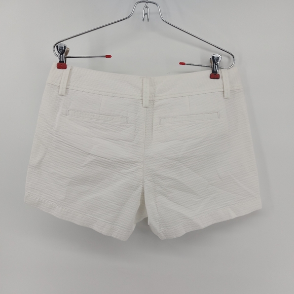 Lilly Pulitzer Callahan Shorts Resort White Solid Pineapple Patch Size 6 - Picture 6 of 9